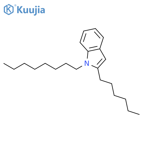 1H-Indole, 2-hexyl-1-octyl- structure