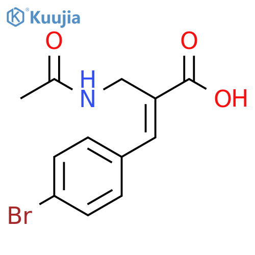 2-Propenoic acid, 2-[(acetylamino)methyl]-3-(4-bromophenyl)-, (2E)- structure