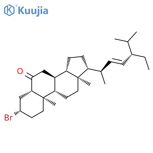Stigmast-22-en-6-one, 3-bromo-, (3b,5a,22E)- structure