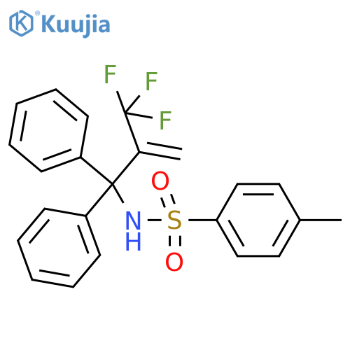 Benzenesulfonamide,N-[1,1-diphenyl-2-(trifluoromethyl)-2-propen-1-yl]-4-methyl- structure