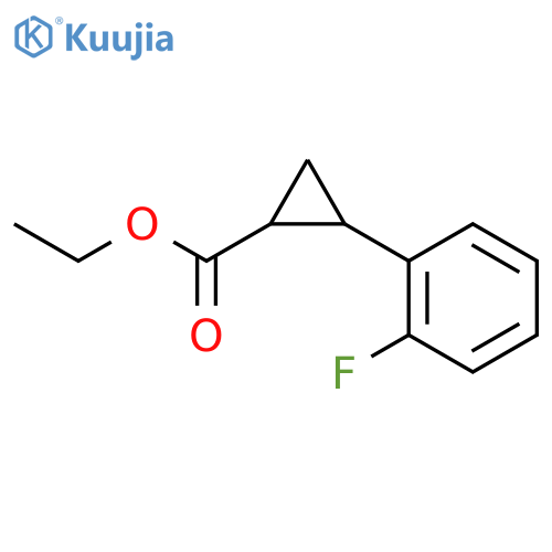Ethyl (1s,2s)-2-(2-fluorophenyl)cyclopropanecarboxylate structure