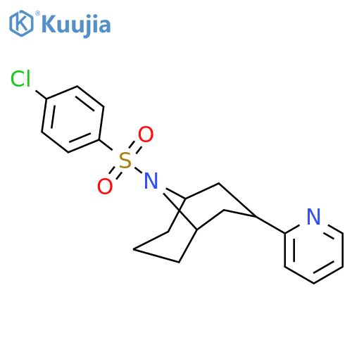 9-Azabicyclo[3.3.1]nonane, 9-[(4-chlorophenyl)sulfonyl]-3-(2-pyridinyl)- structure