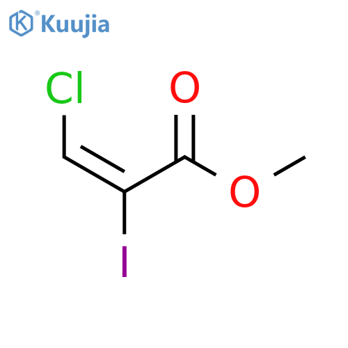 2-Propenoic acid, 3-chloro-2-iodo-, methyl ester, (2E)- structure