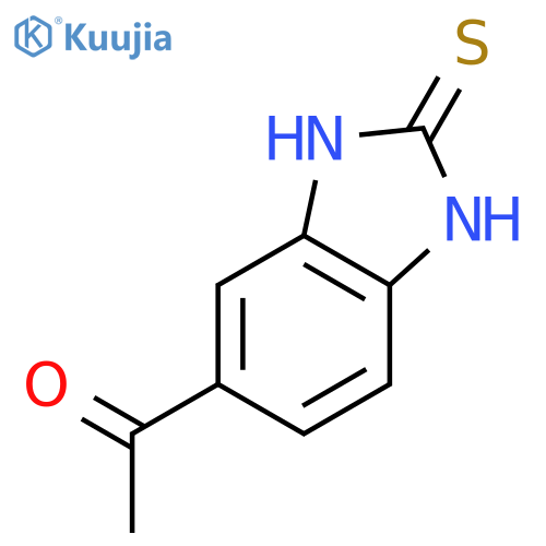 1-(2,3-dihydro-2-thioxo-1H-benzimidazol-5-yl)-Ethanone structure