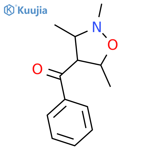 Methanone, phenyl(2,3,5-trimethyl-4-isoxazolidinyl)- structure
