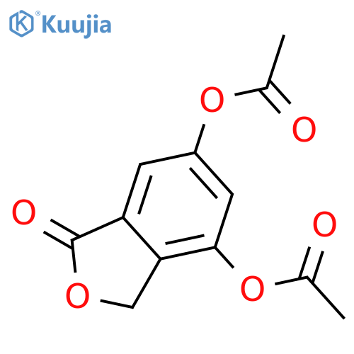 1(3H)-Isobenzofuranone, 4,6-bis(acetyloxy)- structure