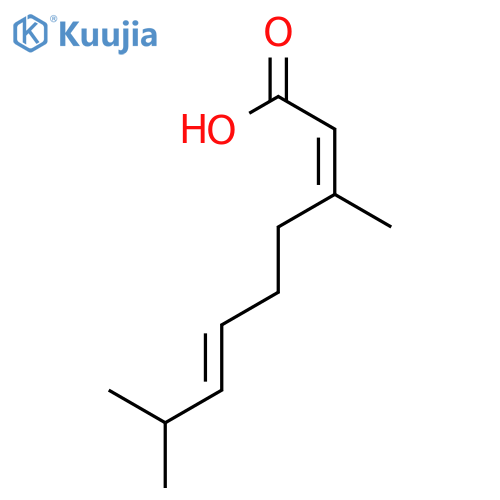 2,6-Nonadienoic acid, 3,8-dimethyl-, (2Z,6E)- structure