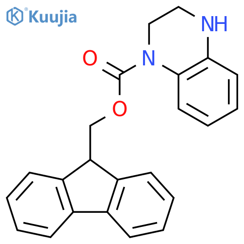 (9H-fluoren-9-yl)methyl 1,2,3,4-tetrahydroquinoxaline-1-carboxylate structure