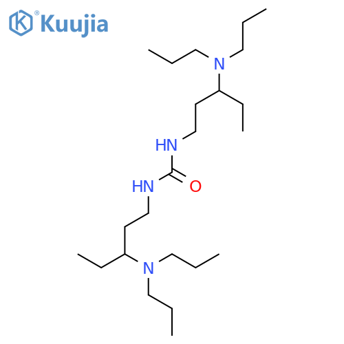 Urea, N,N'-bis[3-(dipropylamino)pentyl]- structure