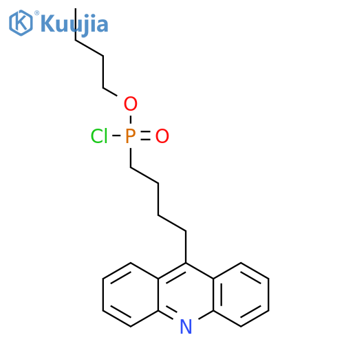 Phosphonochloridic acid, [4-(9-acridinyl)butyl]-, butyl ester structure