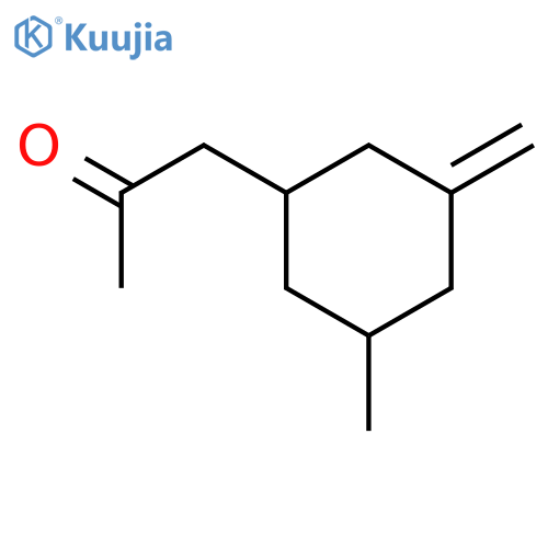 2-Propanone, 1-(3-methyl-5-methylenecyclohexyl)- structure