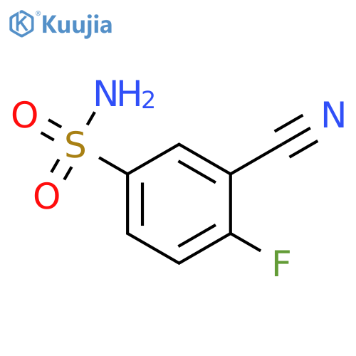 3-Cyano-4-fluorobenzenesulfonamide structure