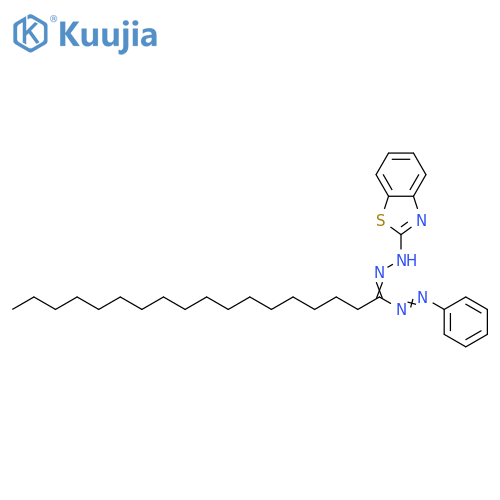 2(3H)-Benzothiazolone, [1-(phenylazo)octadecylidene]hydrazone structure