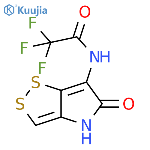 Acetamide, N-(4,5-dihydro-5-oxo-1,2-dithiolo[4,3-b]pyrrol-6-yl)-2,2,2-trifluoro- structure