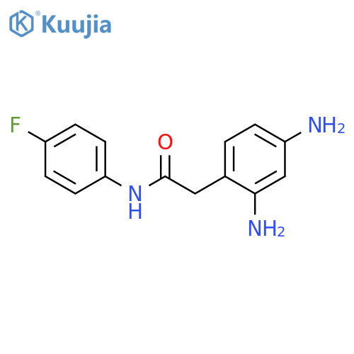 Benzeneacetamide, 2,4-diamino-N-(4-fluorophenyl)- structure