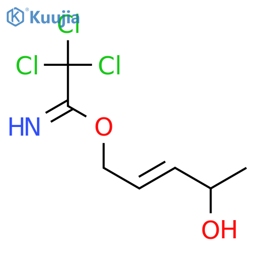 Ethanimidic acid, 2,2,2-trichloro-, (2E,4S)-4-hydroxy-2-penten-1-yl ester structure
