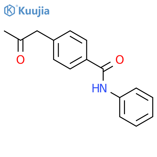 Benzamide, 4-(2-oxopropyl)-N-phenyl- structure
