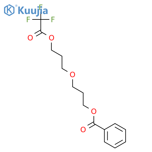 Acetic acid, 2,2,2-trifluoro-, 3-[3-(benzoyloxy)propoxy]propyl ester structure