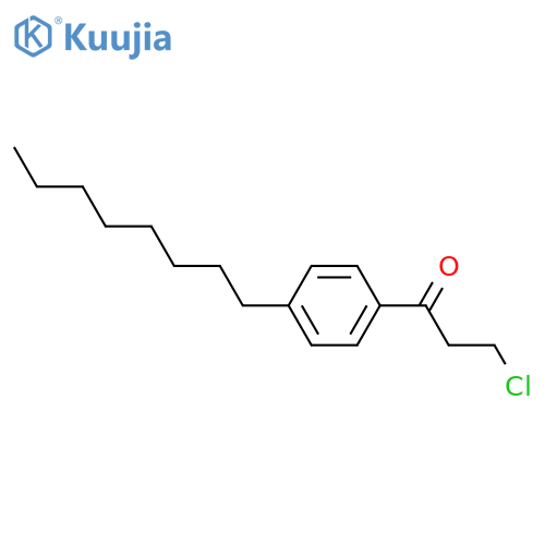 3-Chloro-1-(4-octylphenyl)propan-1-one structure