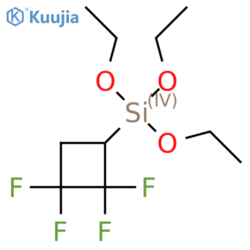 Silane, triethoxy(2,2,3,3-tetrafluorocyclobutyl)- structure