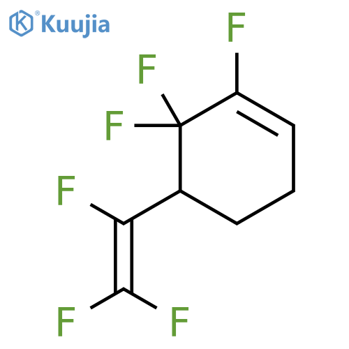 Cyclohexene, 1,6,6-trifluoro-5-(trifluoroethenyl)- structure