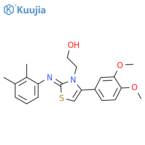 2-(2Z)-4-(3,4-dimethoxyphenyl)-2-(2,3-dimethylphenyl)imino-2,3-dihydro-1,3-thiazol-3-ylethan-1-ol structure