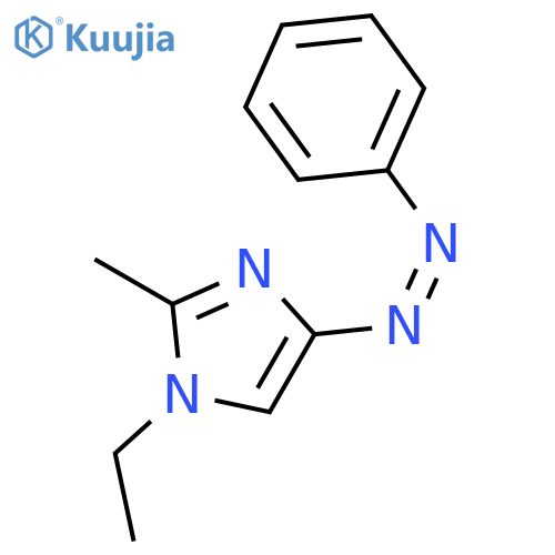 1H-Imidazole, 1-ethyl-2-methyl-4-[(1Z)-2-phenyldiazenyl]- structure