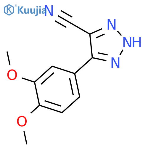 2H-1,2,3-Triazole-4-carbonitrile, 5-(3,4-dimethoxyphenyl)- structure