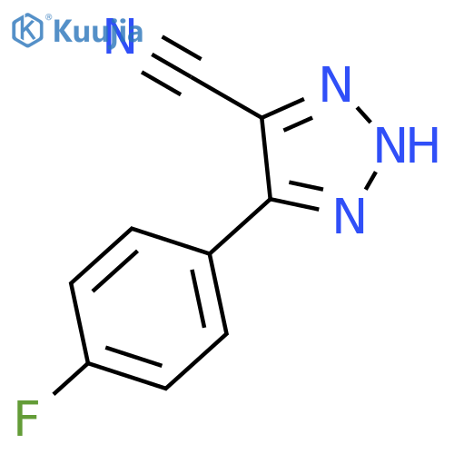 2H-1,2,3-Triazole-4-carbonitrile, 5-(4-fluorophenyl)- structure