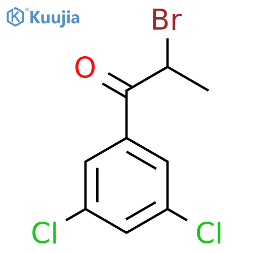 2-Bromo-1-(3,5-dichlorophenyl)-1-propanone structure