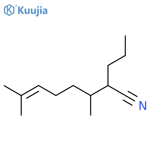 6-Octenenitrile, 3,7-dimethyl-2-propyl- structure