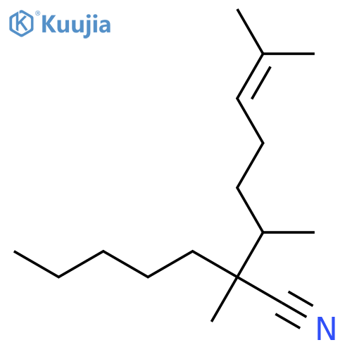 6-Octenenitrile, 2,3,7-trimethyl-2-pentyl- structure