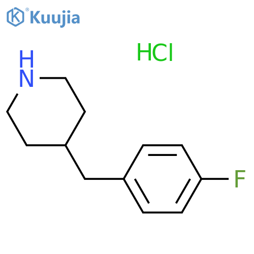 4-(4-fluorophenyl)methylpiperidine hydrochloride structure