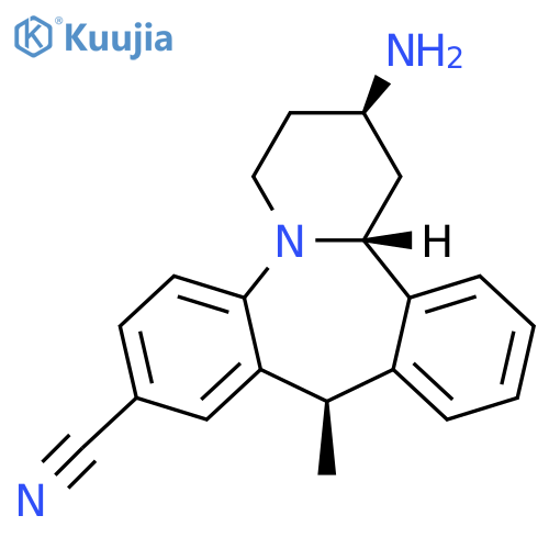 (2R,10r,14br)-2-amino-10-methyl-1,2,3,4,10,14b-hexahydrodibenzo[c,f]pyrido[1,2-a]azepine-8-carbonitrile structure