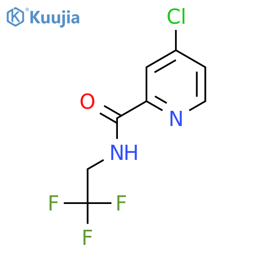 4-Chloropyridine-2-carboxylic acid (2,2,2-trifluoroethyl)amide structure