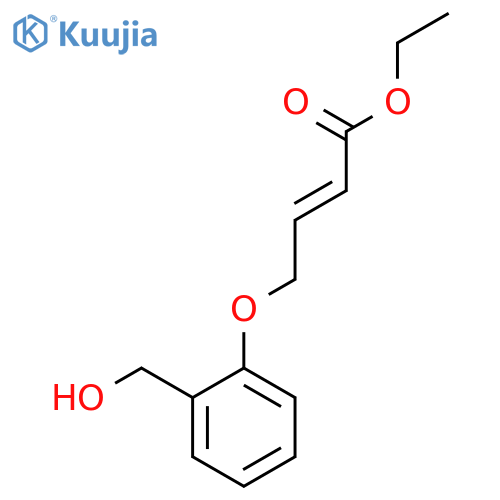 Ethyl 4-[2-(hydroxymethyl)phenoxy]but-2-enoate structure