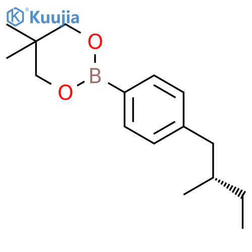 1,3,2-Dioxaborinane, 5,5-dimethyl-2-[4-[(2S)-2-methylbutyl]phenyl]- structure