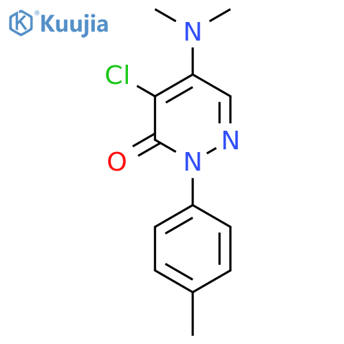 4-Chloro-5-(dimethylamino)-2-(4-methylphenyl)-3-pyridazinone structure