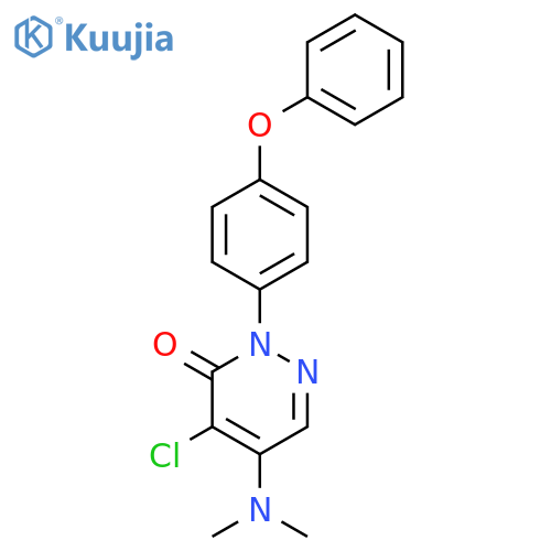 3(2H)-Pyridazinone, 4-chloro-5-(dimethylamino)-2-(4-phenoxyphenyl)- structure
