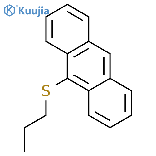Anthracene, 9-(propylthio)- structure