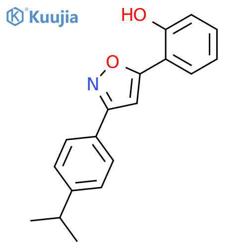 Phenol, 2-[3-[4-(1-methylethyl)phenyl]-5-isoxazolyl]- structure