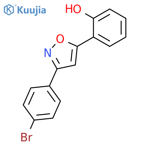 Phenol, 2-[3-(4-bromophenyl)-5-isoxazolyl]- structure