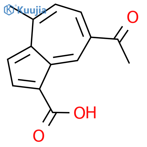7-acetyl-4-methylazulene-1-carboxylic acid structure