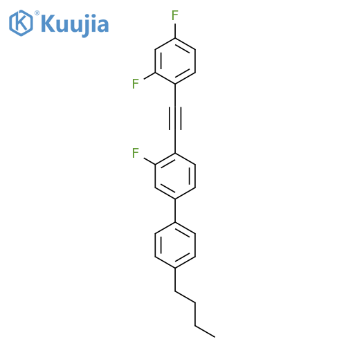 1,1'-Biphenyl, 4'-butyl-4-[2-(2,4-difluorophenyl)ethynyl]-3-fluoro- structure
