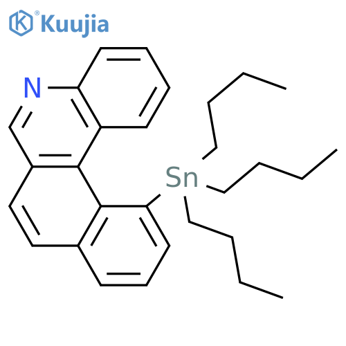 Benzo[k]phenanthridine, 12-(tributylstannyl)- structure
