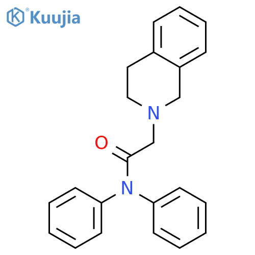 2(1H)-Isoquinolineacetamide, 3,4-dihydro-N,N-diphenyl- structure