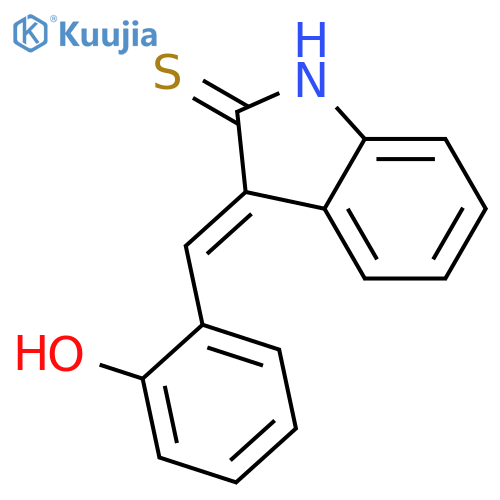 2H-Indole-2-thione, 1,3-dihydro-3-[(2-hydroxyphenyl)methylene]- structure
