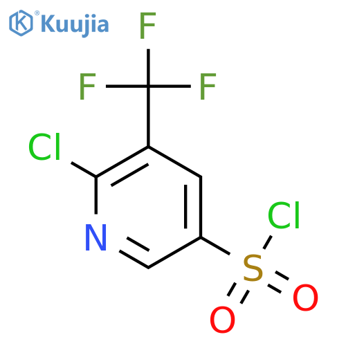 6-Chloro-5-(trifluoromethyl)pyridine-3-sulfonyl chloride structure