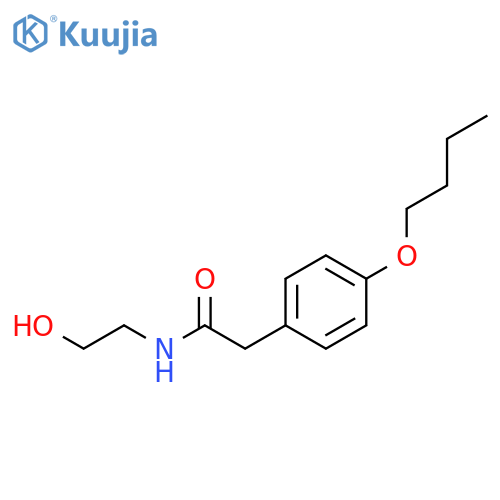 Benzeneacetamide, 4-butoxy-N-(2-hydroxyethyl)- structure