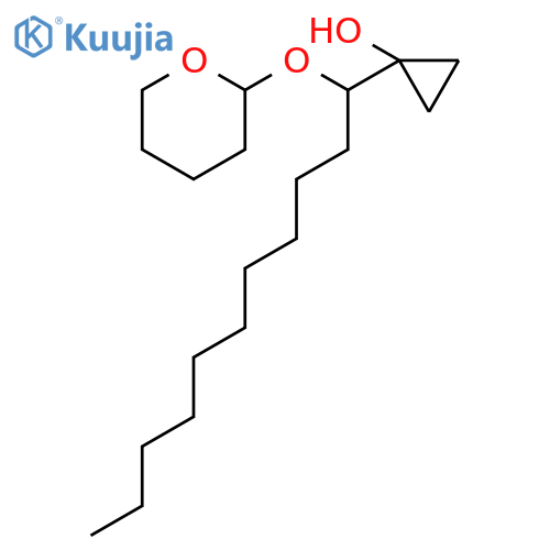 Cyclopropanol, 1-[1-[(tetrahydro-2H-pyran-2-yl)oxy]undecyl]- structure